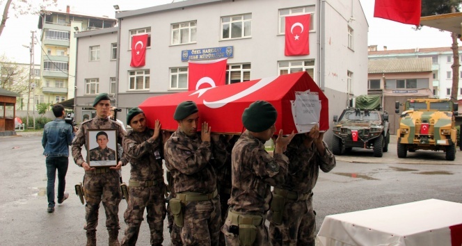 Özel harekat polisi Emre Bağcı için tören düzenlendi